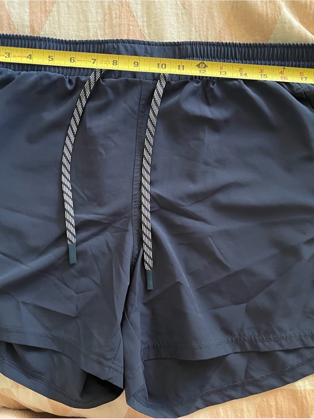 Pacific Trail Navy Blue Athletic Shorts with Contrast Drawstring